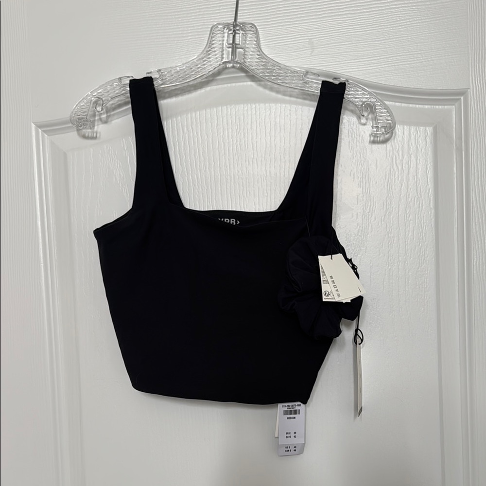 YPB Your Personal Best sculptLux Curve Love Women’s Black Squareneck Slim Tank